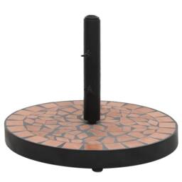 Berkfield Home Parasol Base Terracotta Round 12 kg in Brown - thumbnail 2