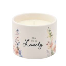 The Cottage Garden Mother's Day Ceramic Candle 100g - Lovely in White - thumbnail 5