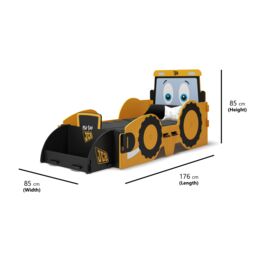 KUDL HOME JCB Junior Toddler Bed in Yellow - thumbnail 4