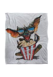 Warner Bros. Gremlins Popcorn Time Silky Touch Super Soft Throw Blanket 152 X 127 cm in White - thumbnail 1