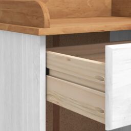 "Berkfield Home Wine Cabinet ""ASKIM"" with 12 Bottle Holders White Solid Wood Pine" - thumbnail 9