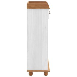"Berkfield Home Wine Cabinet ""ASKIM"" with 12 Bottle Holders White Solid Wood Pine" - thumbnail 7