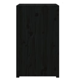 Berkfield Home Outdoor Kitchen Cabinet Black 55x55x92 cm Solid Wood Pine - Size: 55 x 55 x 92 cm - thumbnail 5
