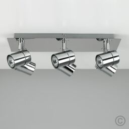 ValueLights Rosie 6 Way Silver Ceiling Bar Spotlight - thumbnail 4