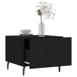 Berkfield Home Decorative Coffee Table Black 50x50x40 cm Engineered Wood - Size: 50 x 50 x 40 cm - thumbnail 4