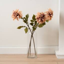 Scottish Everlastings Ltd 70cm Dusky Pink Dalia Flower Stem 3PK - thumbnail 1