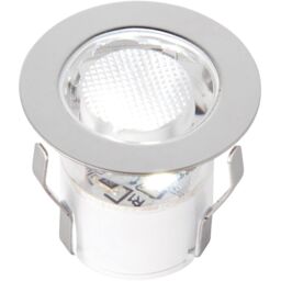 Loops Recessed IP44 Decking Guide Light Kit - 10 x Daylight White LED - Polished Steel in Metallics - thumbnail 4