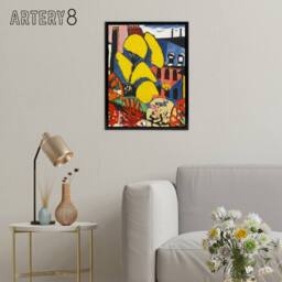 "Artery8 Trees Urban Landscape Henry Lyman Sayen Framed Canvas Wall Art Print - Size: W12"" x H16""" - thumbnail 3
