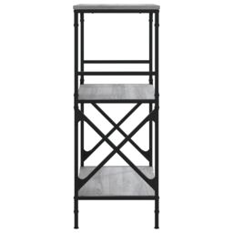 Berkfield Home Bookcase 3-Tier Grey Sonoma 59x35x90.5 cm Engineered Wood - thumbnail 5
