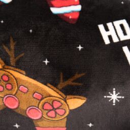 OHS Xmas Gaming Print Kids Cuddle Cushion Fleece Reading Pillow, Black - thumbnail 7