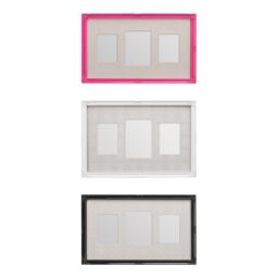Orsina Pink 3 Multi Photo Frame, Multi-Picture Holder, Portrait or Landscape Display Frame, Polyresin Memory Holder - thumbnail 2