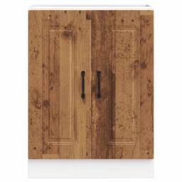 Berkfield Home Sink Base Cabinet Kalmar Old Wood 60x46x81.5 cm Engineered Wood in Brown - thumbnail 4