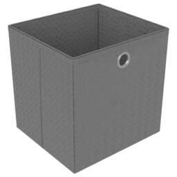 Berkfield Home Modern 4-Cube Display Shelf with Boxes Black 69x30x72.5 cm Fabric - thumbnail 7