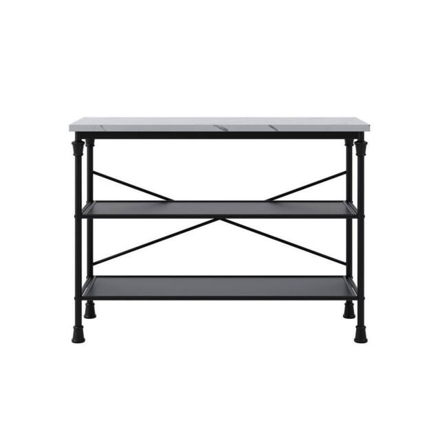 Lemon Pavilion Furniture Fairmont Console Table - Wood Variant/Metal - L40xW110xH80 cm in Black - image 1