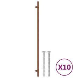 Berkfield Home Cabinet Handles 10 pcs Bronze 480 mm Stainless Steel in Brown - thumbnail 2