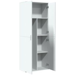 Berkfield Home Highboard White 70x35x180 cm Engineered Wood - Size: 70 x 35 x 180 cm - thumbnail 6