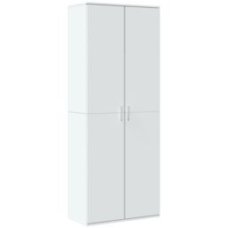 Berkfield Home Highboard White 70x35x180 cm Engineered Wood - Size: 70 x 35 x 180 cm - thumbnail 2
