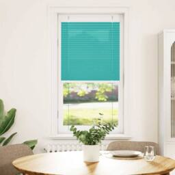 Berkfield Home Pleated Blind Petrol Green 60x150 cm Fabric Width 59.4 cm Polyester in Teal