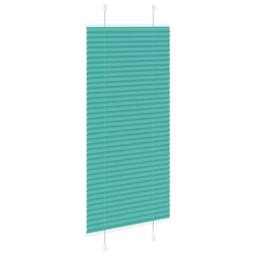 Berkfield Home Pleated Blind Petrol Green 60x150 cm Fabric Width 59.4 cm Polyester in Teal - thumbnail 4