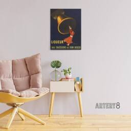 "Artery8 Angelus Liquor of Priests Advert Canvas Wall Art Print Cappiello in Blue - Size: W18"" x H24""" - thumbnail 3