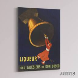 "Artery8 Angelus Liquor of Priests Advert Canvas Wall Art Print Cappiello in Blue - Size: W18"" x H24""" - thumbnail 2