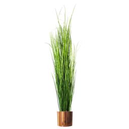 Leaf Metal Planter Plant Pot with Polished Copper Finish 20 x 18cm - Size: 20 x 18 cm - thumbnail 2