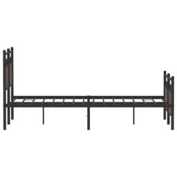 Berkfield Home Bed Frame without Mattress Brown Oak 120x200 cm Engineered Wood - Size: Small Double - thumbnail 7