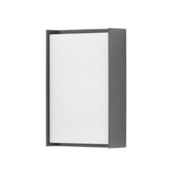 Netlighting Block LED Outdoor Flush Wall Lamp Antracita Neutral White 4000K IP65 in Grey - thumbnail 1