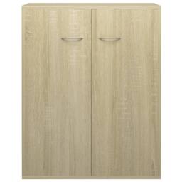 Berkfield Home Sideboard Sonoma Oak 60x30x75 cm Engineered Wood in Light Brown - Size: 60 x 30 x 75 cm - thumbnail 5