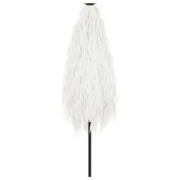 Berkfield Home Garden Parasol with Steel Pole White 223x223x213 cm - Size: 223 x 223 x 213 cm - thumbnail 6