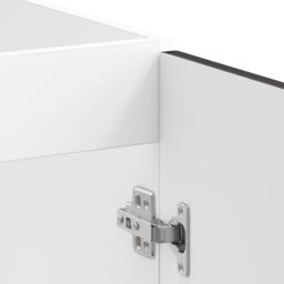 Berkfield Home Porto Sink Base Cabinet with Sink - Black - 80x46x84.5 cm - Made of Engineered Wood - thumbnail 6