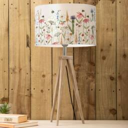 Voyage Maison Aratus Tripod Lamp with Hermione Eva Lampshade in Grey - thumbnail 2