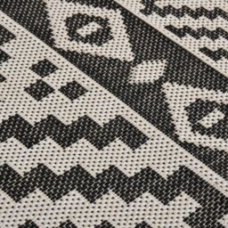 Berkfield Home Outdoor Flatweave Rug 200x280 cm Black Stripes - Size: Medium - thumbnail 5