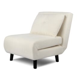Home Garden Direct Aurora - Single Bed Chair Sofa in Boucle - 1 Seater in Beige - thumbnail 4