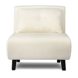 Home Garden Direct Aurora - Single Bed Chair Sofa in Boucle - 1 Seater in Beige - thumbnail 5