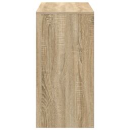 Berkfield Home Sonoma Oak Writing Desk Sonoma oak Particle board Medium Storage in Brown - thumbnail 6