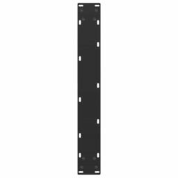Berkfield Home Modern Coffee Table Legs U-Shaped 2 pcs Black 60x(110-111) cm Steel - thumbnail 7