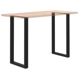 Berkfield Home Modern Coffee Table Legs U-Shaped 2 pcs Black 60x(110-111) cm Steel - thumbnail 8