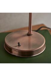 Netlighting Hansen 1 Light Table Lamp Aged Copper Glass E14 in Brown - thumbnail 6