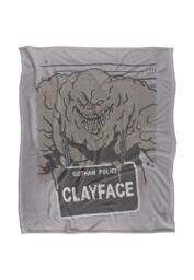 DC Comics Batman The Clayface Mugshot Blanket 152 x 127 cm in White - thumbnail 1