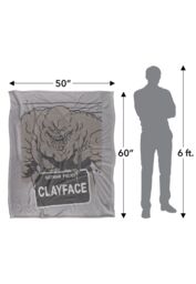 DC Comics Batman The Clayface Mugshot Blanket 152 x 127 cm in White - thumbnail 5