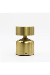 KDMD Flat Mushroom Bronze Touch Lamp - Rechargeable USB-C LED Light - thumbnail 2