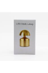 KDMD Flat Mushroom Bronze Touch Lamp - Rechargeable USB-C LED Light - thumbnail 3