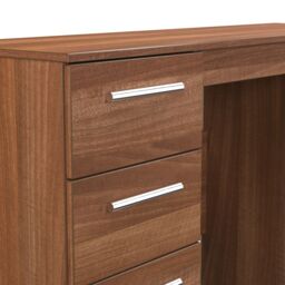 Ready Assembled 2 U Trent 6 Drawer Kneehole Desk (Ready Assembled) in Walnut - thumbnail 4