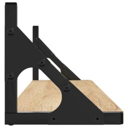 Berkfield Home Wall Shelves 2 pcs Sonoma Oak 80x15x15.5 cm Engineered wood in Brown - thumbnail 6