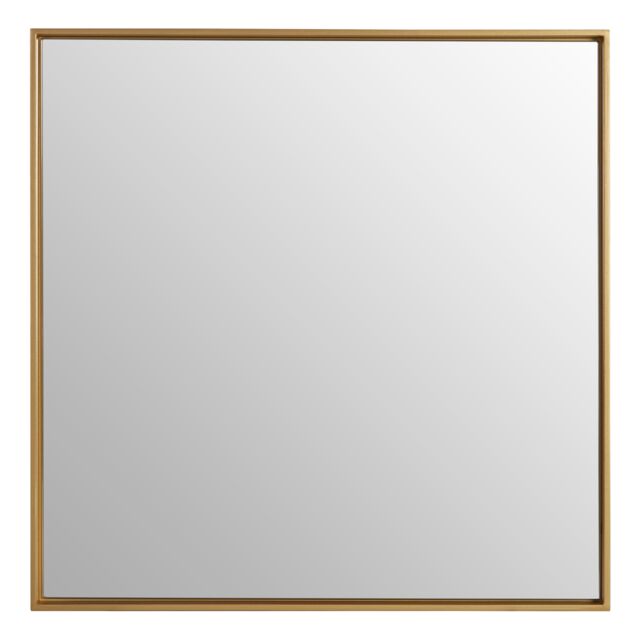 Orsina Sturdy Large Square Wall Mirror, Contemporary Lounge Mirror, Versatile Antique Mirror for Home, Office in Gold - image 1