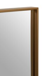 Orsina Sturdy Large Square Wall Mirror, Contemporary Lounge Mirror, Versatile Antique Mirror for Home, Office in Gold - thumbnail 4