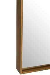 Orsina Sturdy Large Square Wall Mirror, Contemporary Lounge Mirror, Versatile Antique Mirror for Home, Office in Gold - thumbnail 5
