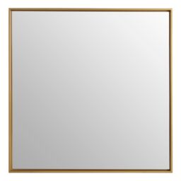 Orsina Sturdy Large Square Wall Mirror, Contemporary Lounge Mirror, Versatile Antique Mirror for Home, Office in Gold - thumbnail 1