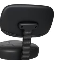 Levede Swivel Drafting Chair Low Back Round Rolling Stool Height Adjustable in Black - thumbnail 5